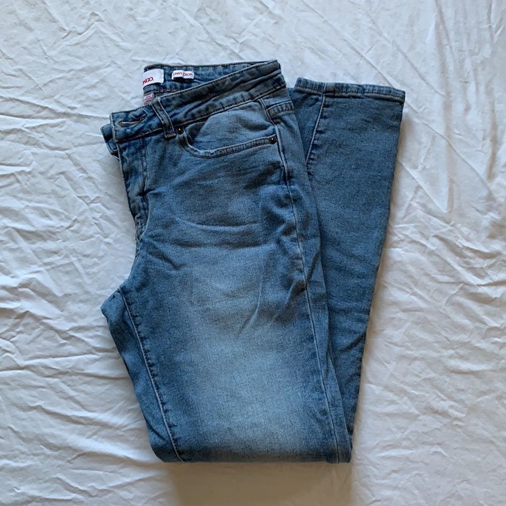 Bongo Skinny Crop Distressed Jeans